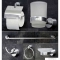 DIPLON - Fürdőszoba felszerelés szett, 6 darabos - Törölközőtartó rúd, törölközőtartó karika, szappantartó, fogmosópohár, WC papír tartó, fogas (SE60200)