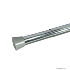DIPLON - Zuhanyfüggöny tartó rúd - Állítható méret 110-200cm - Fényes alumínium (CNT7302CH-110)