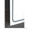 SAPHO - GEMINI II - Fürdőszobai fali tükör LED világítással, 40x60cm - Alumínium kerettel