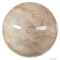 SAPHO - DALMA - Kerámia mosdótál, bézs márvány hatású, D42x16,5cm - Pultra, bútorra ültethető