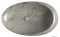 SAPHO - DALMA - Kerámia mosdó, szürke márvány hatású, 68x44x16,5cm - Pultra, bútorra ültethető (MM313)
