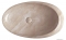 SAPHO - DALMA - Kerámia mosdó, bézs márvány hatású, 68x44x16,5cm - Pultra, bútorra ültethető (MM327)