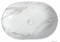 SAPHO - DALMA - Kerámia mosdó, fehér márvány hatású, 59x42x14cm - Pultra, bútorra ültethető (MM417)