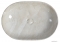 SAPHO - DALMA - Kerámia mosdó, bézs márvány hatású, 59x42x14cm - Pultra, bútorra ültethető (MM427)
