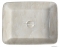 SAPHO - DALMA - Kerámia mosdó, bézs márvány hatású, 48x38x13cm - Pultra, bútorra ültethető (MM527)