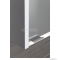 SAPHO - BATU - Fürdőszobai tükrös szekrény LED világítással, 80x71x15cm, 3 nyílóajtóval - Fehér MDF