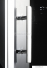 SAPHO - GELCO - Fogantyú zuhanyzó üvegajtóhoz, szögletes - Krómozott réz