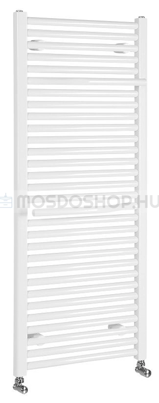 AQUALINE - SIBU - Fürdőszobai radiátor, 2 törölközőtartóval, 645W, 50x121,5cm, egyenes - Fehér