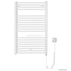 AQUALINE - DIRECT-E - Elektromos fürdőszobai radiátor fűtőpatronnal, 60x96cm, 400W, egyenes - Fehér