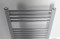 AQUALINE - Fürdőszobai radiátor, törölközőszárítós radiátor, 45x132cm, 564W, egyenes - Metálezüst (ILS34E)