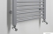 AQUALINE - Fürdőszobai radiátor, törölközőszárítós radiátor, 45x132cm, 564W, egyenes - Metálezüst (ILS34E)