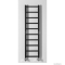 SAPHO - METRO LIGHT - Fürdőszobai radiátor, törölközőszárítós radiátor, 30x114cm, 211W, egyenes - Matt fekete