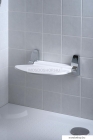 GEDY - SOUND - Felhajtható zuhanyülőke - Falra szerelhető - Fehér, króm