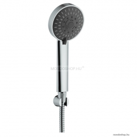 SAPHO - Zuhanyszett fix zuhanytartóval, gégecsővel, 5 funkciós kézizuhannyal - Krómozott (SET1102)
