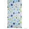 AQUALINE - PVC zuhanyfüggöny függönykarikával 180x200cm - Vinyl - Kék-zöld karikás (ZV027)