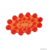 GEDY - SPOT - Szappantartó - Pultra helyezhető, flexibilis - Áttetsző narancssárga műanyag