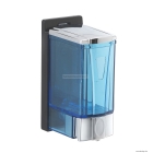 GEDY - MARLIN - Fali folyékony szappan adagoló, 300ml, közületi, nyomógombos - Krómozott, kék műanyag
