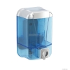 GEDY - COD - Fali folyékony szappan adagoló, 500ml, közületi, nyomógombos - Krómozott, áttetsző kék műanyag