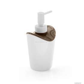 GEDY - MOBY - Folyékony szappan adagoló - Műanyag - Fényes fehér, tortora (3182)