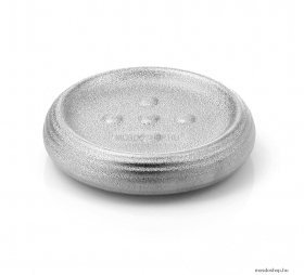 GEDY - ASTRID - Szappantartó, pultra helyezhető - Ezüst színű kerámia