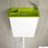 ECOSYSBOX - SQUARE WC tartály kézmosóval, baloldali bekötéssel (Kombi WC tartály és kézmosó)