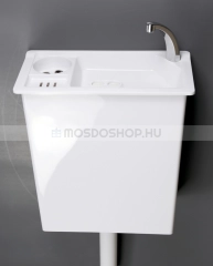 ECOSYSBOX SQUARE WC tartály kézmosóval, baloldali bekötéssel (Kombi WC tartály és kézmosó)