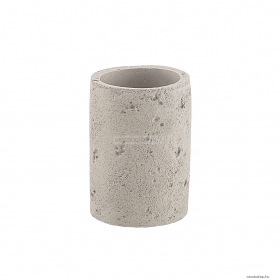 GEDY - GINEVRA - Fogmosópohár, fogkefetartó - Szürke beton