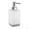 GEDY - LUCY - Folyékony szappan adagoló - Fehér, ezüst kerámia, krómozott műanyag