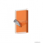 GEDY - RAINBOW - Fürdőszobai fali fogas 1 akasztóval - Áttetsző narancssárga műgyanta