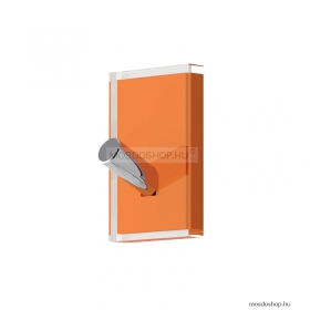 GEDY - RAINBOW - Fürdőszobai fali fogas 1 akasztóval - Áttetsző narancssárga műgyanta