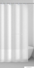 GEDY - VANIGLIA - Textil zuhanyfüggöny függönykarikával 180x200cm - Szövet - Fehér