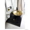 SAPHO - MURANO BLACK-GOLD - Üvegmosdó, mosdótál D40x14cm - Arany és fekete színű - Pultra, bútorra ültethető