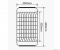 SAPHO - Rácsos csöpögtető kosár mosogatótálcába - Rozsdamentes acél (EP100)