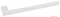 SAPHO - BELLA - Törölközőtartó, 40cm, bútor oldalára szerelhető - Matt fehér réz