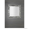 SAPHO - ZEEGRAS - Fürdőszobai fali tükör, 90x90cm, antik ezüst színű fa kerettel