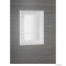 SAPHO - ZEEGRAS - Fürdőszobai fali tükör, 70x100cm, fehér fa kerettel