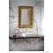 SAPHO - ZEEGRAS - Fürdőszobai fali tükör, 70x100cm, arany színű fa kerettel