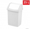 CURVER - CLICK-IT - Fürdőszobai szemeteskuka 25L, billenőfedéllel - Fehér műanyag
