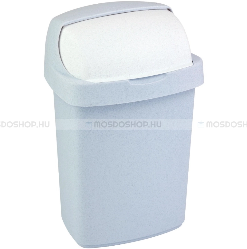 CURVER - ROLL TOP - Fürdőszobai szemeteskuka 25L, felfelé nyíló tetővel - Szürke műanyag