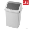 CURVER - CLICK-IT - Fürdőszobai szemeteskuka 15L, billenőfedéllel - Szürke műanyag
