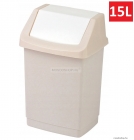 CURVER - CLICK-IT - Fürdőszobai szemeteskuka 15L, billenőfedéllel - Bézs műanyag