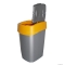 CURVER - PACIFIC FLIP - Szemeteskuka 10L, billenőfedéllel - Ezüst-sárga műanyag