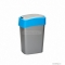 CURVER - PACIFIC FLIP - Szemeteskuka 10L, billenőfedéllel - Ezüst-kék műanyag