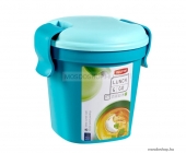 CURVER - LUNCH GO - Ételhordó pohár zárófülekkel, 0,4L - Kék műanyag