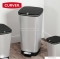 CURVER - CHIC - Pedálos szemeteskuka, 50L - Ezüst, fekete, fém hatású műanyag