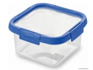 CURVER - SMART FRESH - Ételtároló doboz 1,1L, szilikon tetővel, áttetsző, kék - Műanyag (248926)