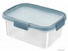 CURVER - SMART ECO - Ételtároló doboz 1,2L tégla formájú, áttetsző, kék - Műanyag (250009)