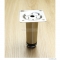 MSL - Állítható fém bútorláb fürdőszoba bútorokhoz, szálcsiszolt hatású, 10x3 cm, hengeres (SZEKLÁBIH100IN)