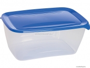 CURVER - FRESH GO - Ételtároló doboz, szögletes 5L, áttetsző, kék - Műanyag (250733)