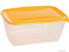 CURVER - FRESH GO - Ételtároló doboz, szögletes 5L, áttetsző, narancssárga - Műanyag (250734)